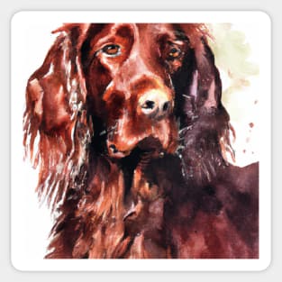 Watercolor Irish Setter - Dog Lovers Sticker